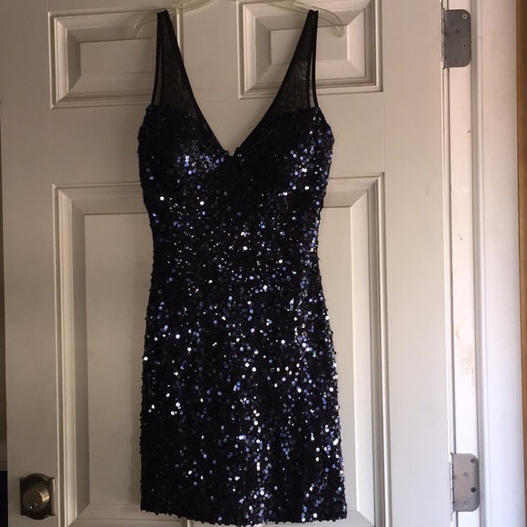 guess blue sequin dress Guess | Dresses | Guess Navy Blue Sequin Dress